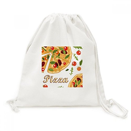 Sac cordon en toile Pizza Italie Foods pour voyage et loisirs