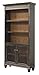 Martin Furniture Hartford Library Bookcase, Brown - Fully Assembled