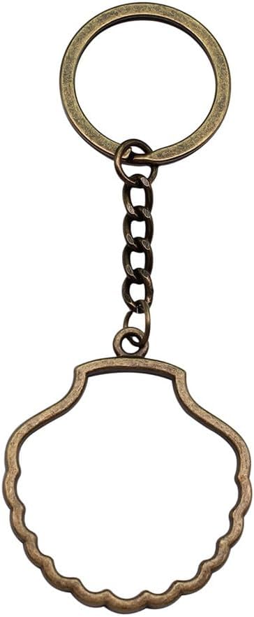Starfish Charm Turtle Keychain Ocean Beach Theme Key Holder 28mm ring image 5