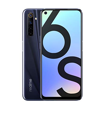 realme 6s - Smartphone de 6.5" FHD+, 4GB RAM + 64GB ROM, OctaCore Helio G90T, 4x cámara AI de 48MP, 3 Ranuras para Tarjetas (2 SIM + 1 Micro SD). Negro Eclipse [Versión ES/PT]