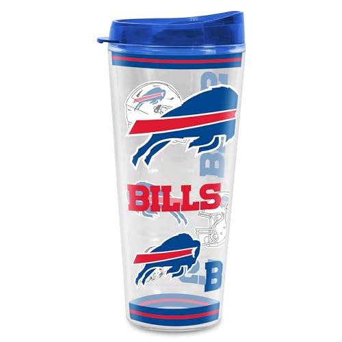 Image of Rico Industries NFL Football Buffalo Bills Double Wall 20oz Tritan Tumbler