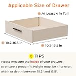 12 Pack 4" High Drawer Dividers for Clothes, 10.2"-16.5" Expandable - Image 2