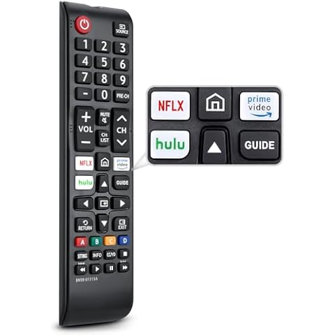 LOUTOC Replacement BN59-01315A Remote Control Compatible with Samsung 4K Crystal UHD 6/7/8/9/TU-7000 Series Smart TV(BN59-01315J/BN59-01315E) Cover