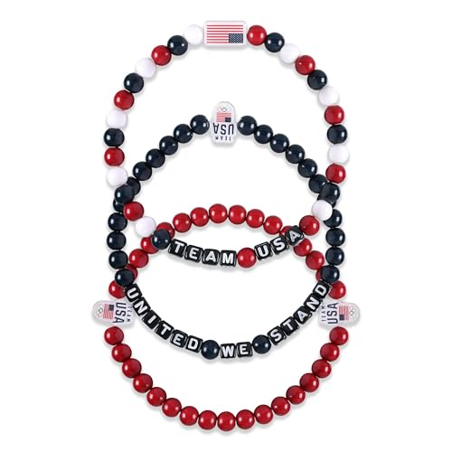 FOCO Team USA 3 Pack Beaded Friendship Bracelet