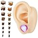 Ears Stretcher Silicone Mold Kit DIY Ears Stretching Molds Round Heart Shaped Ears Expander Moulds