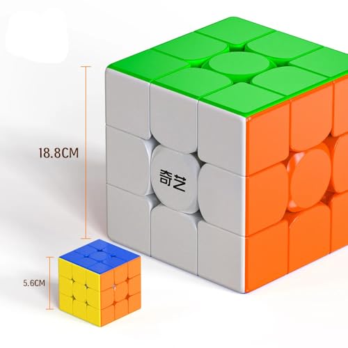 Image of HAWKISTER all ages Qiyi Warrior Plus 3X3 Big Speed Cube - 18.8Cm