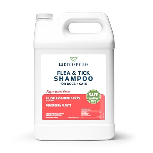 Image of Wondercide - Flea & Tick Shampoo for Dogs and Cats - Flea and Tick Killer Treatment with Natural Essential Oils - for Pets Over 4 Months - Powered by Plants - 128 Fl oz