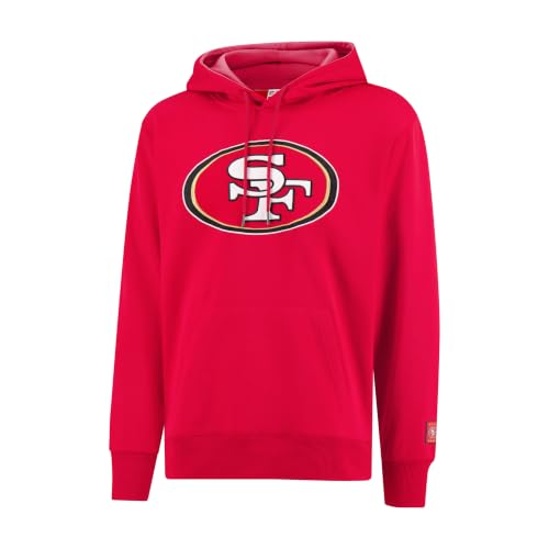 Ultra Game NFL Official Adults Super Soft Game Day Hoodie Sweatshirt - Unisex, San Francisco 49ers, Team Color 24, Medium