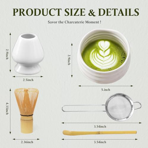 Fouet à matcha et passoire pour pause thé japonaise à la maison