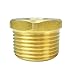 Nigo Industrial Co. Brass Pipe Fitting, Hex Bushing Reducer, Nominal Pipe Size: 3/4
