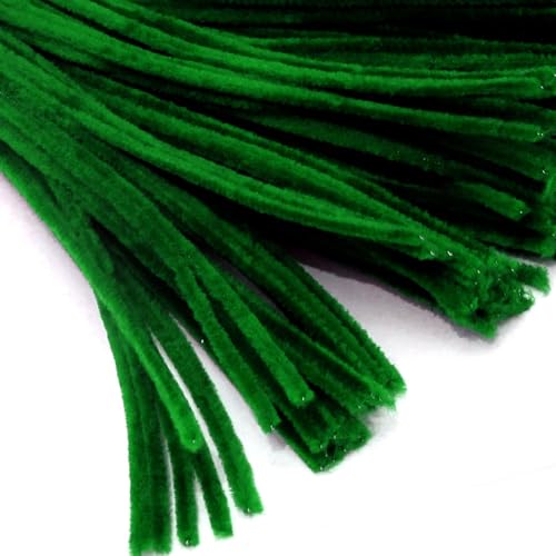 The Crafts Outlet Chenille Stems, Pipe Cleaner, 12-inch (30-cm), 50-pc, Emerald Green
