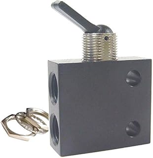 Pneumadyne C040401, 3-Way Valve, Detented Toggle, 1/8 NPT (F) Input, 1/8 NPT (F) Output