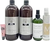 Maxima Nook Magic Argan Oil Shampoo 33.8 Oz, Magic Pak (Mask) 33.8 Oz, Maxy look Miracle Leave-in Spray 9.64 Oz, Hydrating Crystal Serum 3.38 Oz -Free Starry Sexy Kiss Lip Plumping Gloss 10 Ml