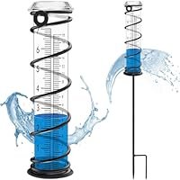 JMBay Rain Gauge Outdoor, Freeze Proof Wireless Digital Rain Gauges Outdoors Best Rated, Decorative rain Measure Gauge for Garden
