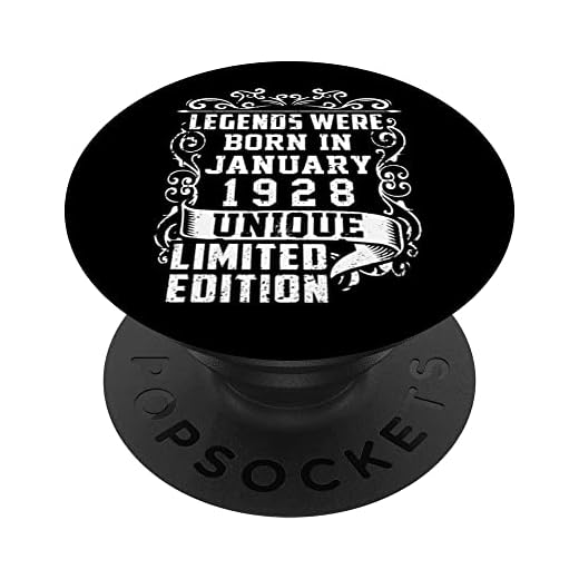 Cumpleaños Enero 1928 Edición Limitada Regalo January 1928 PopSockets PopGrip Intercambiable