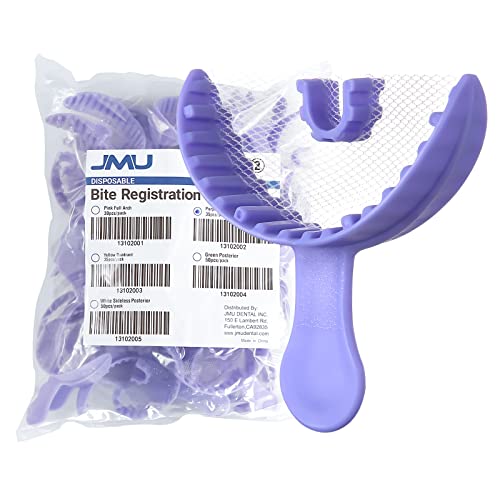 JMU 35 Pcs Anterior Bite Registration Trays, Dental Impression Trays