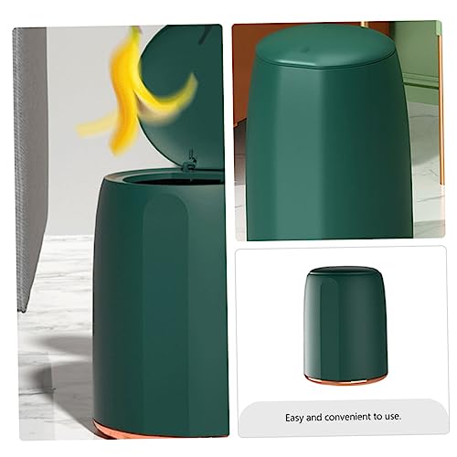 Caneca de basura para cocina con tapa de doble capa miniatura 3