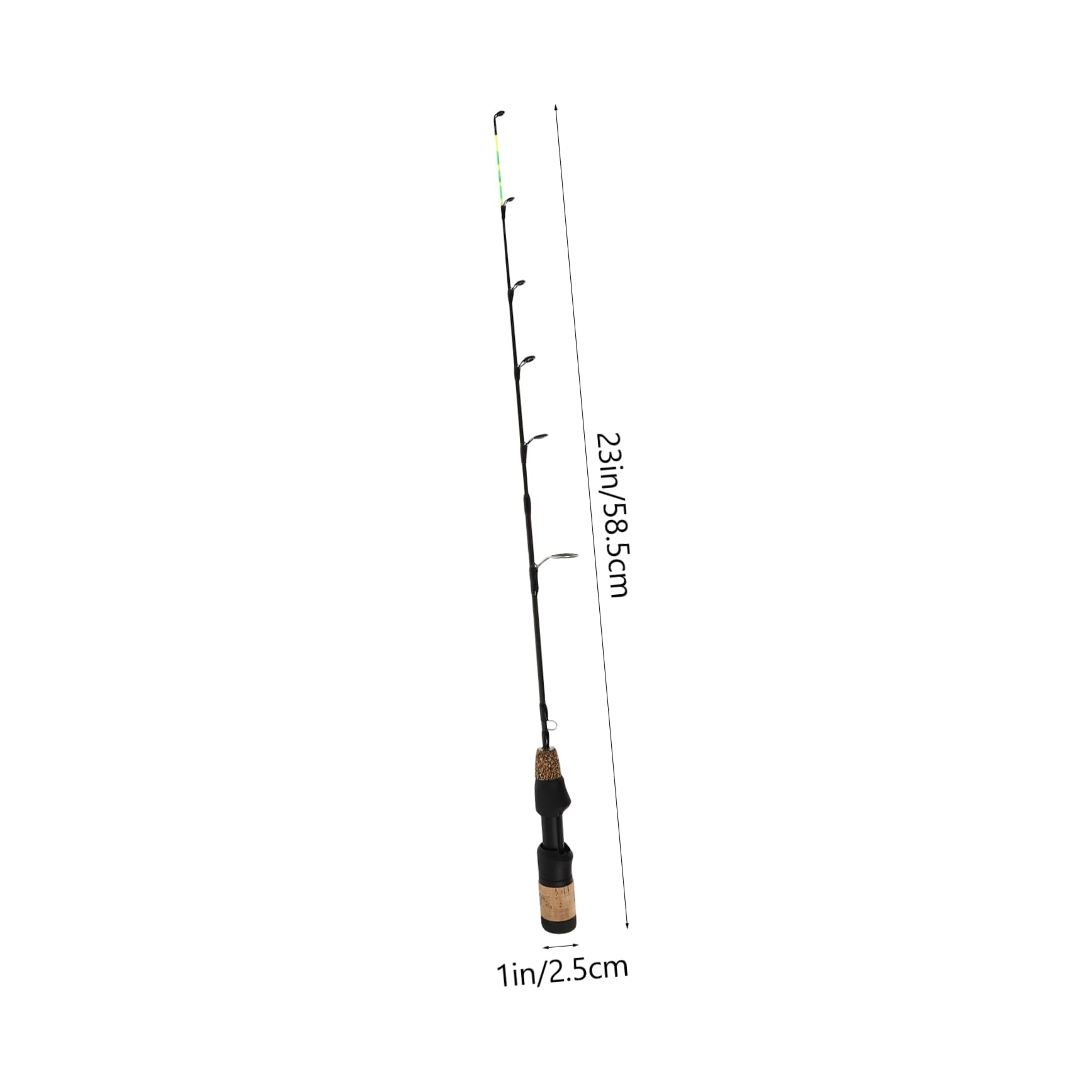 POPETPOP Caña De Pescar Ergonómica De 3 Piezas para Hielo Señuelo De Carbono De Postes Ligera Y Resistente para La Pesca De Camarones.