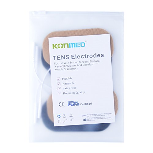 2 Pieces Large Tens Electrodes Replacement Electrode Pads For Use With Tens/Ems Machine For Back Waist Pain Electrotherapy #TOP25