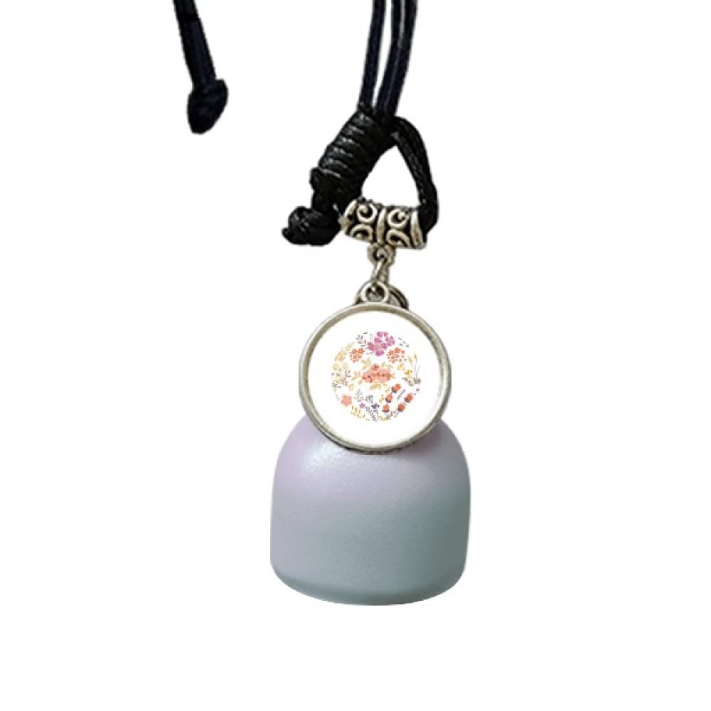 Carillon à vent orange pour voiture - Décoration zen pour vos trajets quotidiens et voyages