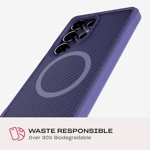 Image of Tech21 EvoArmor case for Samsung Galaxy S25 Ultra - with Magnets - Military Grade Protection - Purple