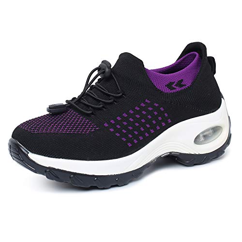 OUSIMEN Calzado Deportivo para Mujer Calzado Deportivo Calzado Deportivo para Aire Cojín de Aire Calzado Deportivo para Fitness Calzado Deportivo para Calle al Aire Libre Deportes-Muchos Colores