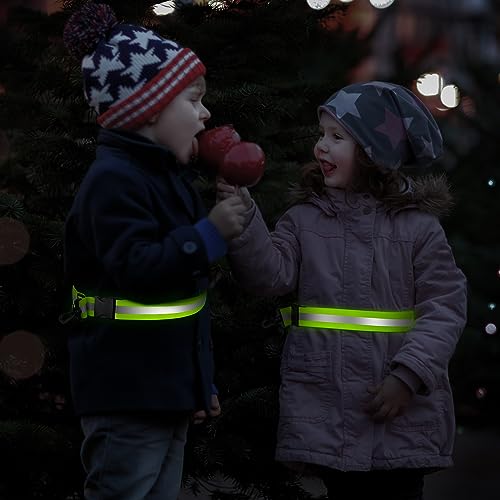 Simket Reflective Sash For Walking At Night, High Visibility Reflective Running Gear Night Walking Safety Gear For Men Women Kids thumb #6