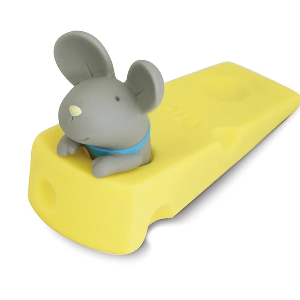 Nvsfzgiyg Gris Safety Wedge Doorstop Cute Cartoon Anti-Pinch Hand Door Stop Pvc Stopper Foot Safe Protect(Gris)