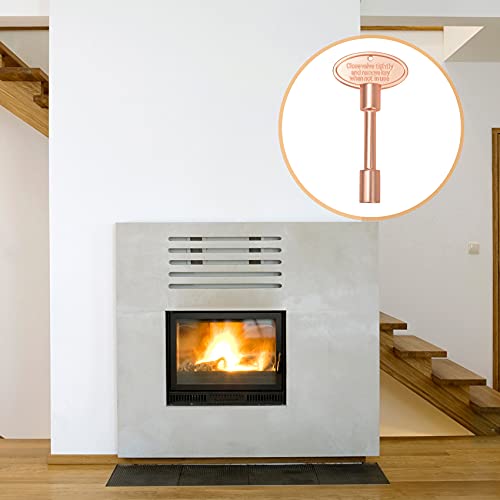 Skyflame Universal Gas Valve Key Fits 1/4" And 5/16" Gas Valve Stems, For Fire Pit And Fireplace, Rose Gold - 3 Inches #TOP5