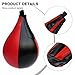 Speed Ball Training Punching Bag, Pear Shaped Boxing for MMA Exercise Ball for Home Gym, Heavy Duty PU Leather with Rebounding Accuracy, Red and Black