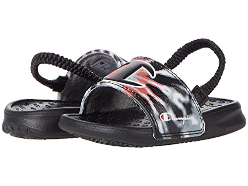 Champion Superslide Tie-Dye (Toddler) Black/Scarlet/Multi 7 Toddler M