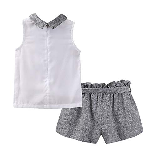 Image of Mud Kingdom Toddler Girls Sleeveless Tank Top and Shorts Set 2 Piece Floral Casual Summer Outfits