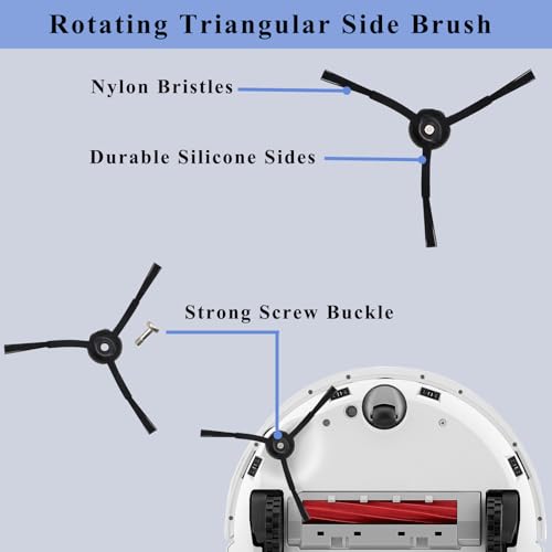 Image of Accessories Kit Compatible with Roborock Q Revo【Not for Qrevo S /Pro /Plus /Maxv】Robtic Vacuum Cleaner, 2 Main Brush Roller, 4 Hepa Filters,4 Mop Pads,4 Dust Bags, 6 Side Brush,22 Pack Replacement Parts