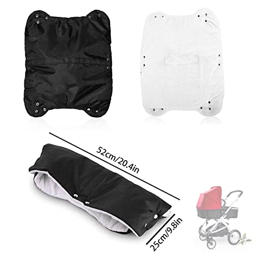 Handwärmer Kinderwagen,Kinderwagenmuff mit Thermo-Fleece,Universalgröße Handwärmer für Kinderwagen Buggy, Kinderwagen Handschuhe Warmer,Kinderwagen Handmuff für Kinderwagen,Buggy
