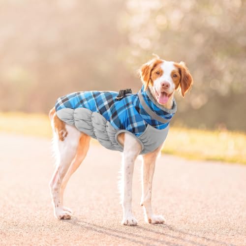 Image of Lelepet Dog Winter Coat Waterproof Small Dog Coat with Harness Built in
