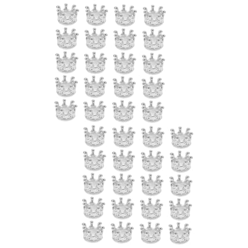 NUOBESTY Crown Shape Pendant Charms 120 Pcs Alloy Jewelry Pendants
