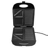 Electric Sandwich Maker, Multi Function Compact Even Heating Double Sided Nonstick Grilled Cheese Ma