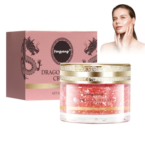 Fengyang® Dragons Blood Easy Cream, Crema de Sangre de Dragón de Retinol, Crema De Sangre De Dragón Para La Cara, Hidrata 24H, Mejorando la piel seca y áspera,Ilumina el Tono de la Piel (O, 50g)