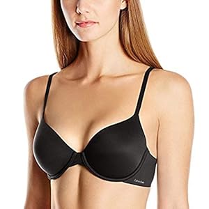 Calvin-Klein-Womens-Perfectly-Fit-Lightly-Lined-Memory-Touch-T-Shirt-Bra Calvin Klein Women's Perfectly Fit Lightly Lined T-Shirt Bra with Memory Touch, Black, 34B