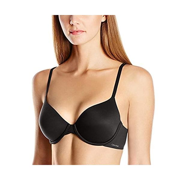 Calvin-Klein-Womens-Perfectly-Fit-Lightly-Lined-Memory-Touch-T-Shirt-Bra Calvin Klein Women's Perfectly Fit Lightly Lined T-Shirt Bra with Memory Touch, Black, 34B