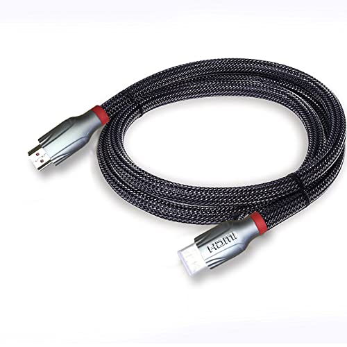 CASPERi HDMI-Kabel, 1,5 m, 3 m, 5 m, 4K-HDMI-Kabel, HDMI, 4K@120 Hz, Dolby, 3D, VRR, Ethernet-Funktion, kompatibel mit den neuesten Spielekonsole/Roku TV/HDTV/Blu-ray (HPP2-3M) (grau) Cover