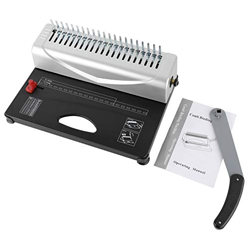 Heavy Duty 450 Pages 21 Rectangle Hole Paper Comb Binding Machine Manual Paper Punch Binder With Handle #TOP2