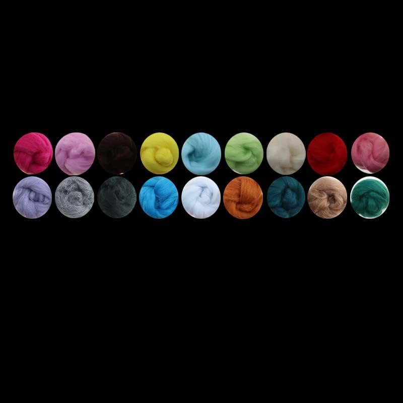 66S Woolen Stripe Woolen Felt Poke Poke le Material Pack 50 Color 5g DIY Needle Felt Wet Felt