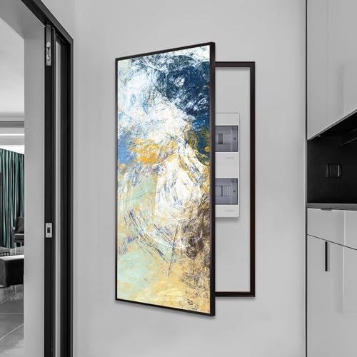 Decorative Fuse Box Cover Cabinet, Creative Removable Electric Meter Box Panel, Stylish Breaker Box Art Cover for Home Decor (15.7" x 31.5")