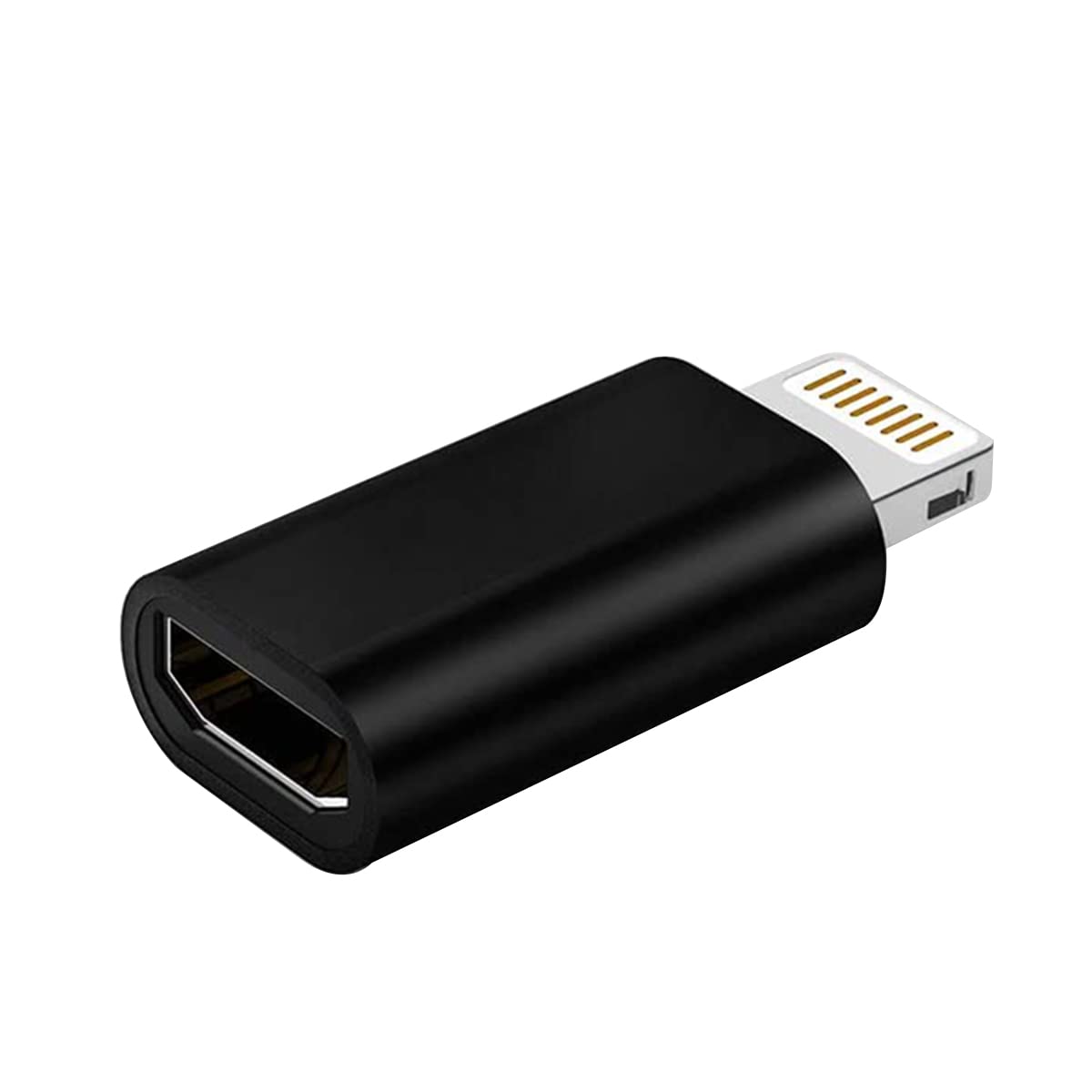 LIRAMARK Lighting 8 pin Adapter to Micro USB Converter Connector for Data Synchronisation and Charging Compatible with Apple iPhone, iPad, iPod for Charging and Data Sync (Black) (Pack of 2)-image-20