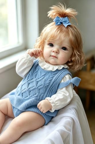 Muñeca Reborn Bebé Vinilo 45 cm Realista Niña miniatura 6