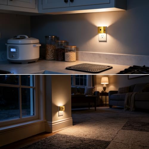 Image of DORESshop LED Plug in Night Light,Motion Sensor Dusk to Dawn Night Light