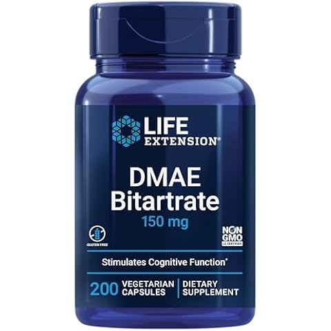 Life Extension DMAE Bitartrate - Brain Health, Focus and Memory Supplement Cover