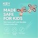 KSY Kids Gold Jump Rope (C-777, Red) – Durable PVC Jump Rope for Kids Ages 6-12 – Soft Grip Handles, Adjustable Length & Tangle-Free Design – Made in Korea