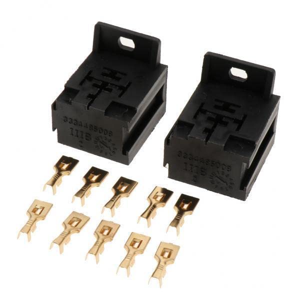 Club Bollywood® 15x2x Relay Base Holder + 10 Terminals - Suitable for 5 Pin Relays-image-11